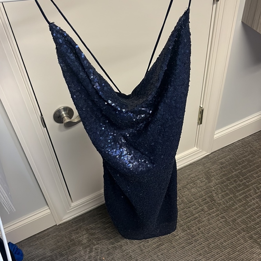 HELLO MOLLY NEW navy sequin dress XS (US size 2)